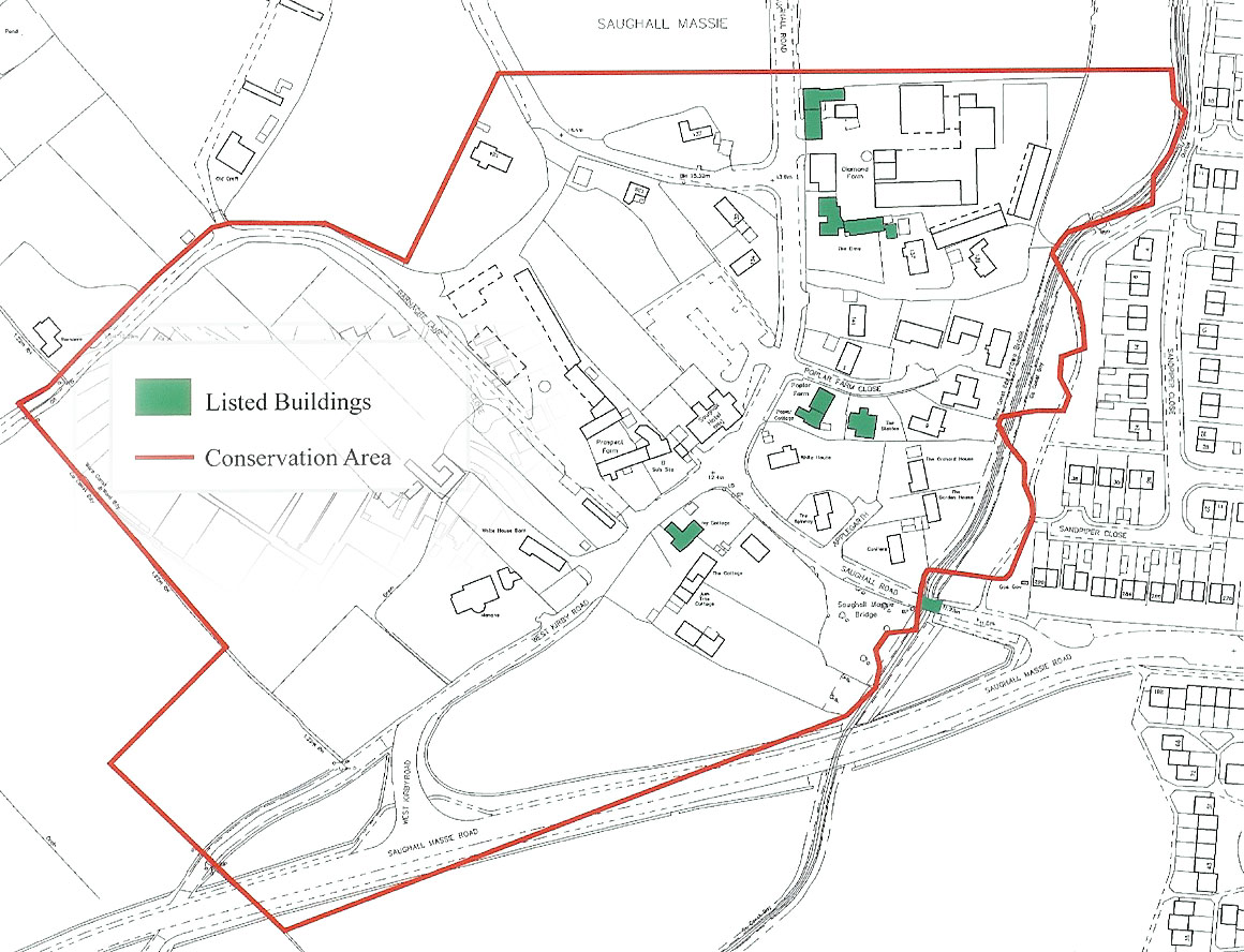 Conservation area boundary map